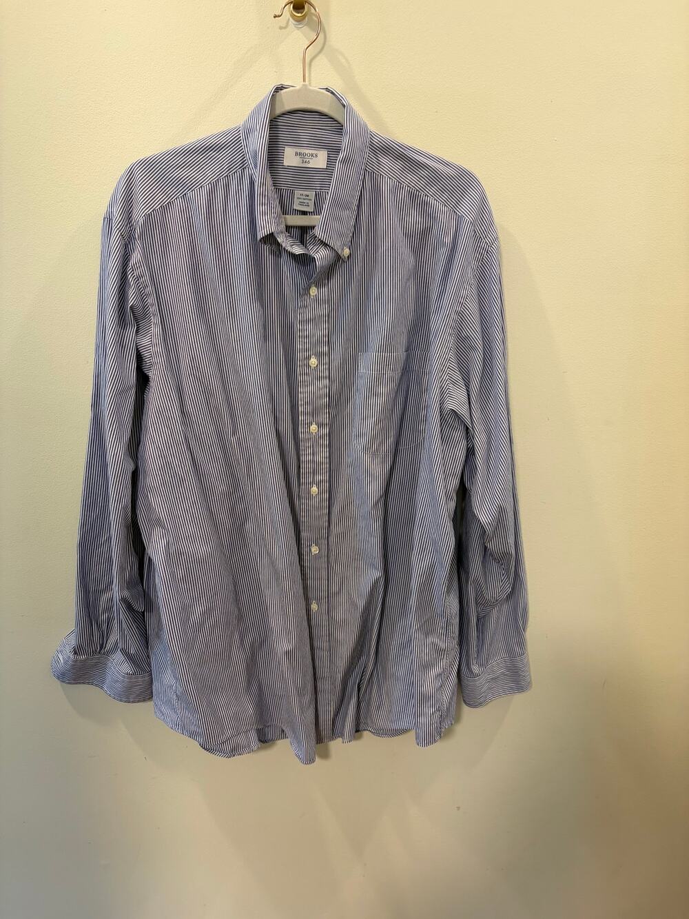 Brooks Brothers 346 Dress Shirt | 17-36 | Blue & White Stripe 👔